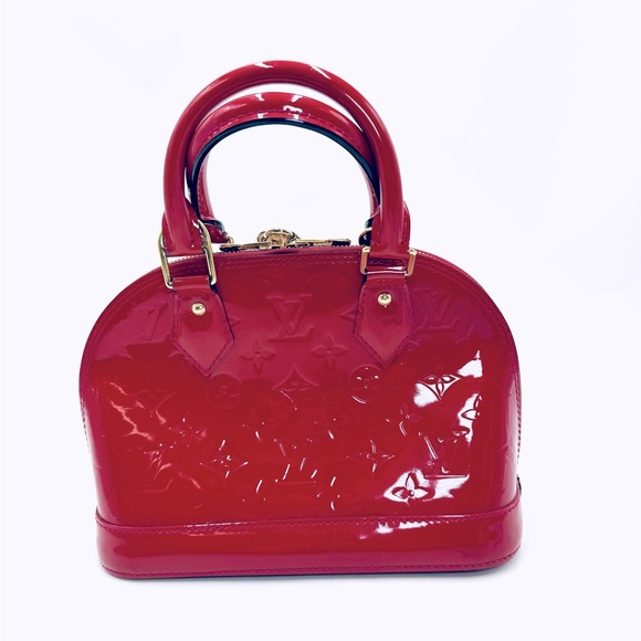 Auth Louis Vuitton Rosewood Vernis Alma BB 2way Crossbody Bag Preloved Tote - Picture 3 of 16